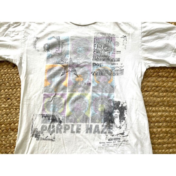 RARE Jimi Hendrix "Reverse Print" T-Shirt Size Small Purple Haze Stone Free - Picture 5 of 13